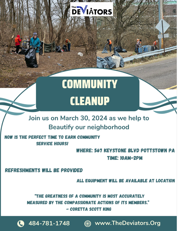 Pottstown Community Cleanup flyer